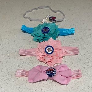 Winnipeg Jets hockey new baby girl headbands